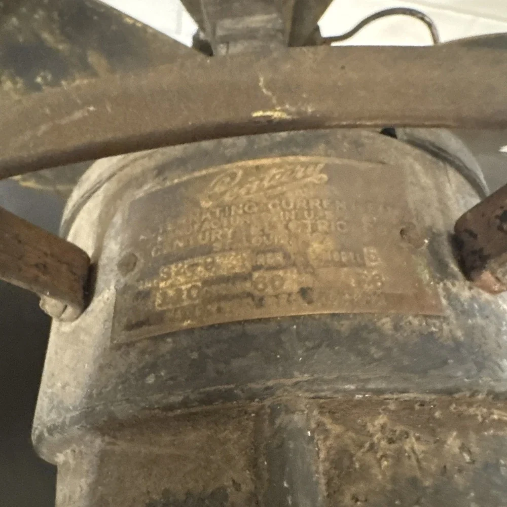 Century Fan‎ Brass Blades Model 263 J-2 S3C-1 6AS IS UNTESTED  parts or repair